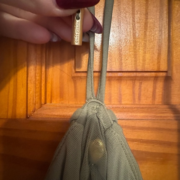 Cult Gaia Olive Ruched Midi Dress - Picture 7 of 11